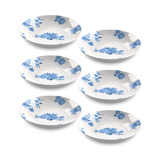 Cottage  Floral Low Bowl Set of 6