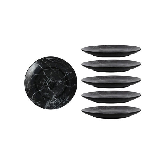 Melamine Palace Onyx Coupe Round Plate 8.5" Set/6