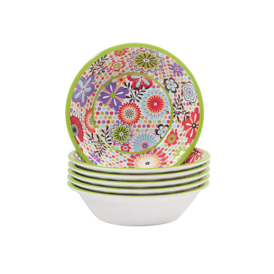 Carnaby Melamine  All Purpose Bowl, Set of 6