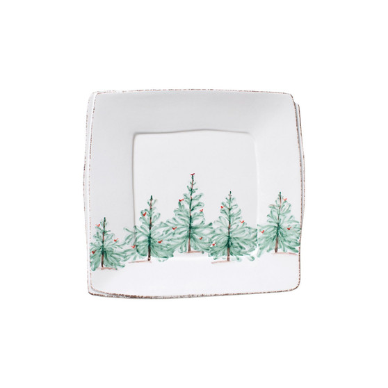 Melamine Lastra Holiday Square Platter 15''