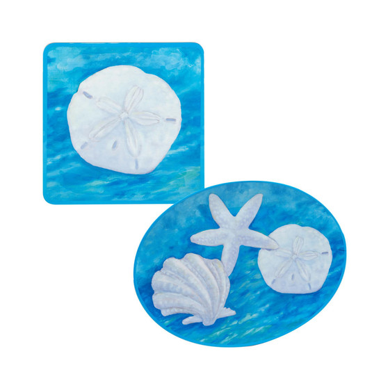 Ocean Beach Melamine Platter, Set of 2