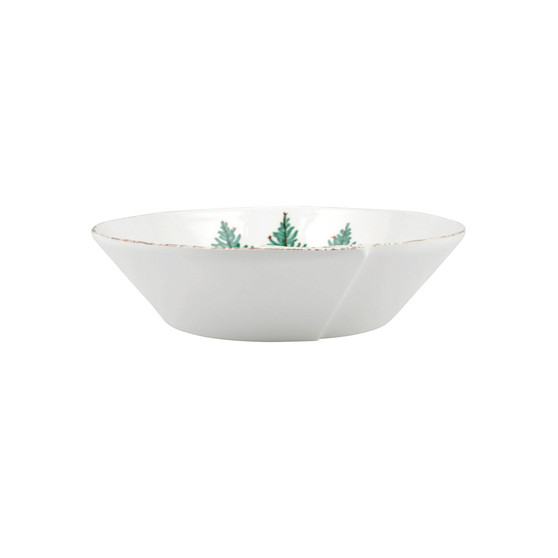 Melamine Lastra Holiday Large Shallow Serving Bowl 12''