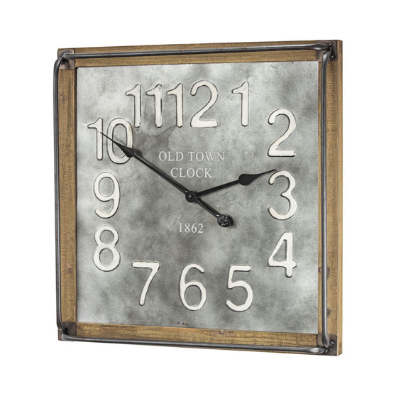 American Art Decor Old Town Clock 1862 Oversized Hanging Wall Clock