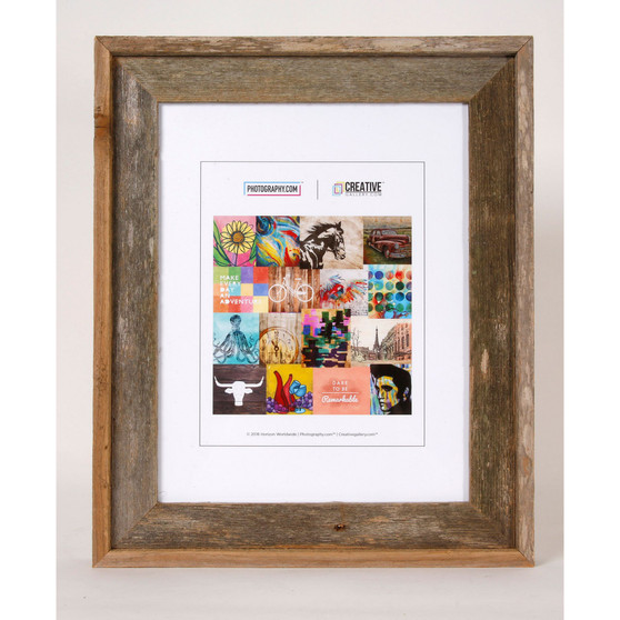 Rustic Reclaimed Barnwood 11" x 14" Picture Photo Frame