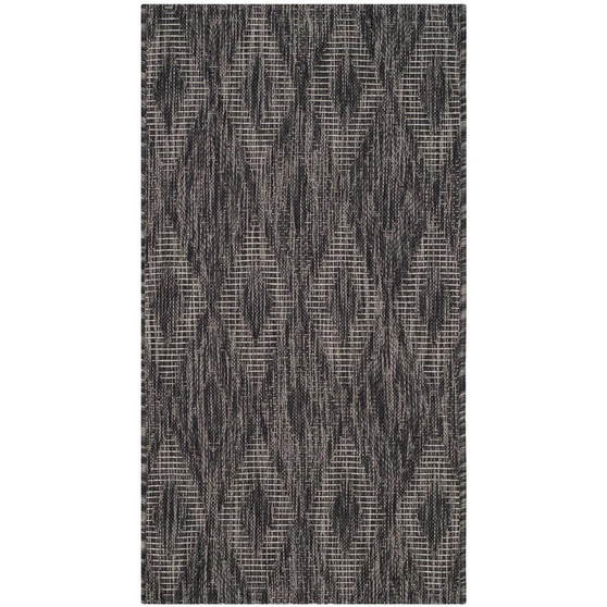 Courtyard Black 2' x 3'7" Outdoor Area Rug