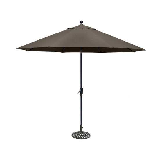 Chateau Outdoor 11' Push Button Tilt Umbrella with Base with Outdoor Fabric, Created for Macy's