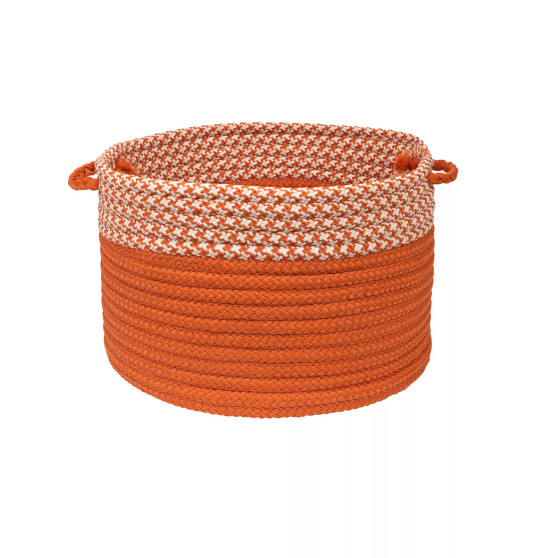 Houndstooth Dipped Braided Storage Basket