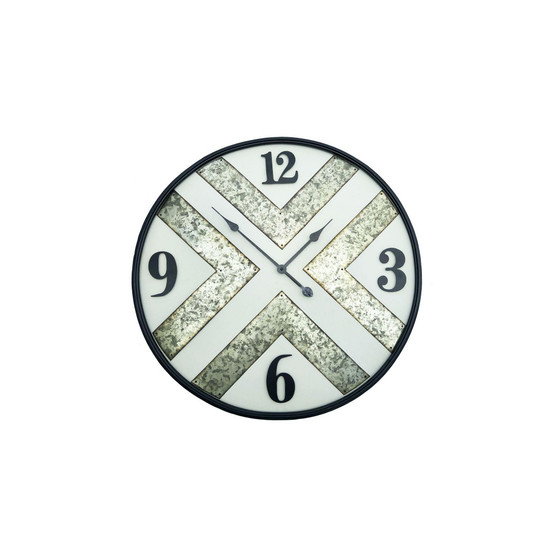 Iron Frame Wall Clock with Kirsite Background