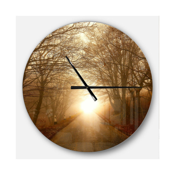 Designart Oversized Traditional Round Metal Wall Clock