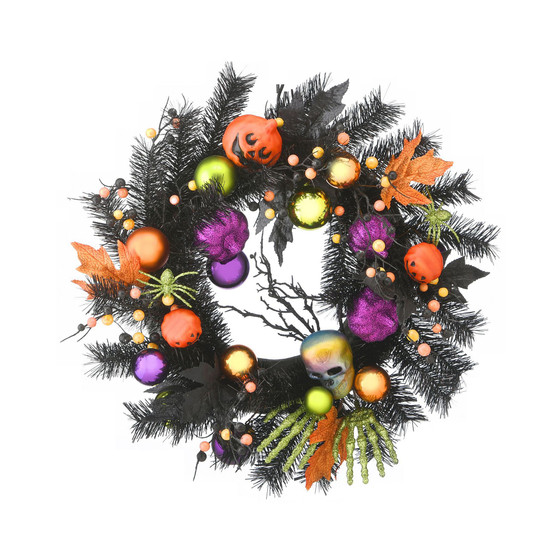 22" Halloween Decorated Wreath
