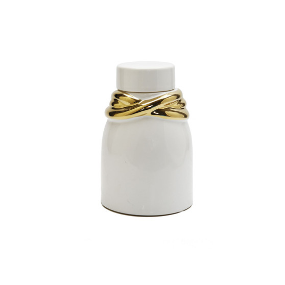 Ceramic Jar with Lid and Details
