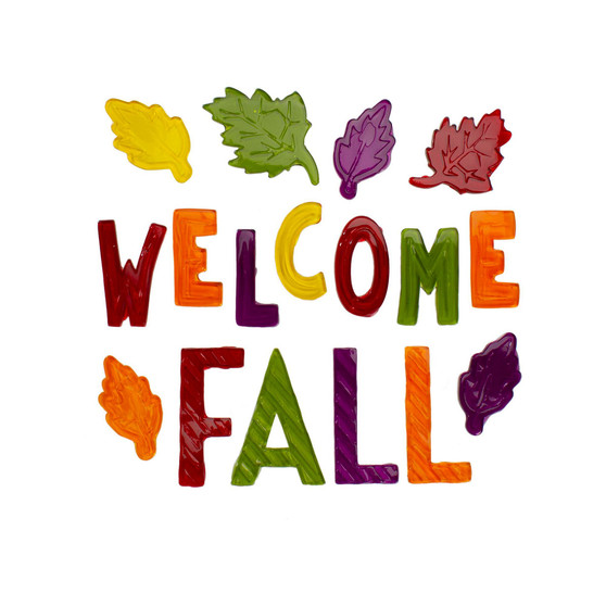 Welcome Fall Thanksgiving Gel 7 Piece Window Clings Set