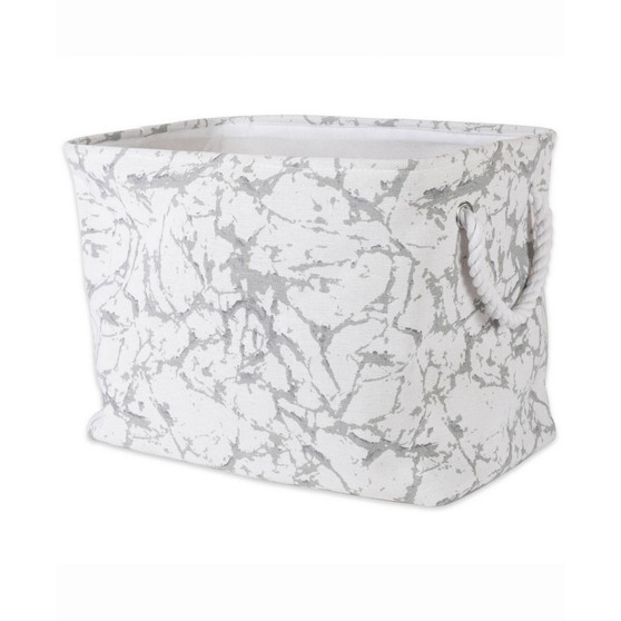 17" Rectangle Marble Storage Bin