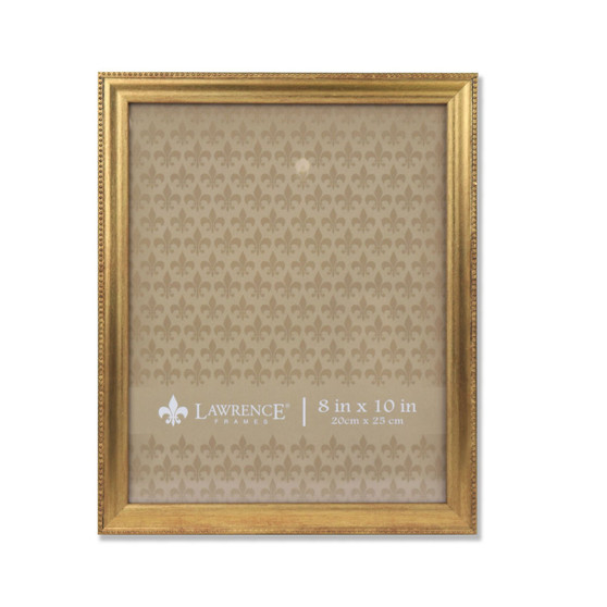 Burnished Picture Frame - Classic Bead Border, 8" x 10"
