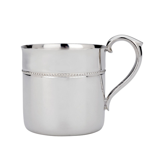 Royal Bead Silver-Plated Baby Cup