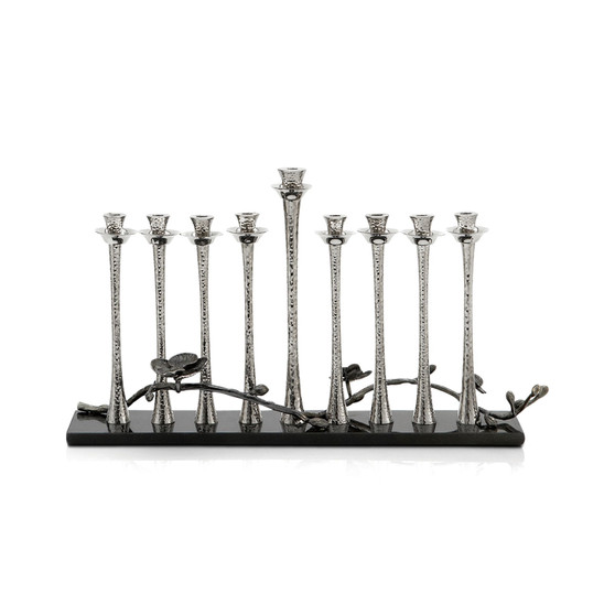 Black Orchid Menorah
