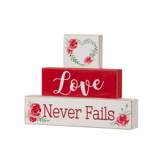 Valentine's Block Table Decor