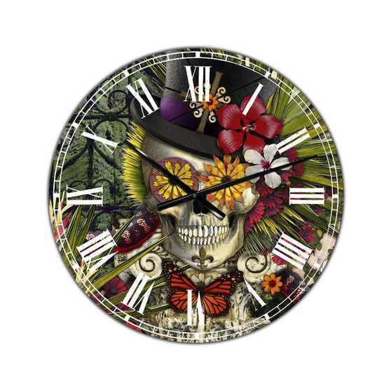 Baron in Bloom Oversized Modern Wall Clock - 36" x 28" x 1"