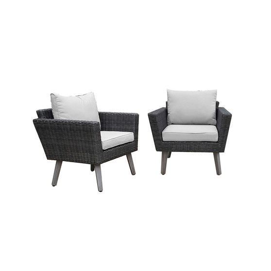 Kotka 2 Piece Outdoor Patio Seating Set with Cushions
