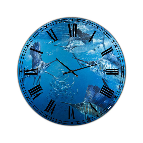 Michael Jackson 06 Large Nautical & Coastal Wall Clock - 36 x 36