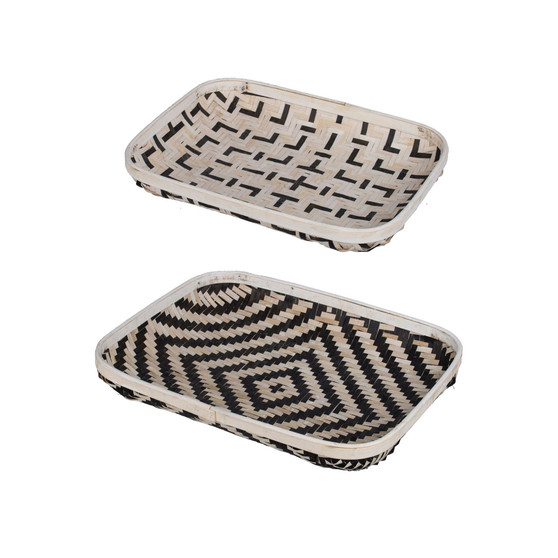 Organic Elements Geometric Wash Trays, Set of 2
