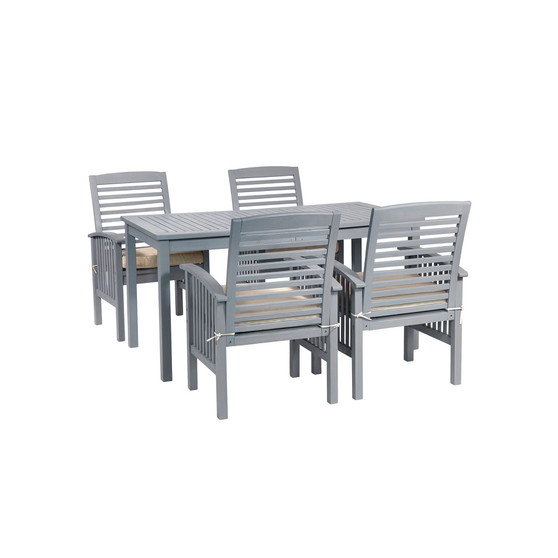 5 Piece Simple Outdoor Patio Dining Set