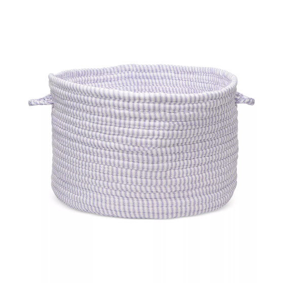12" x 8" Solid Ticking Fabric Basket