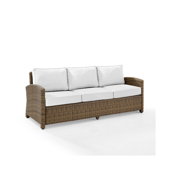 Bradenton Outdoor Wicker Sofa Sunbrella