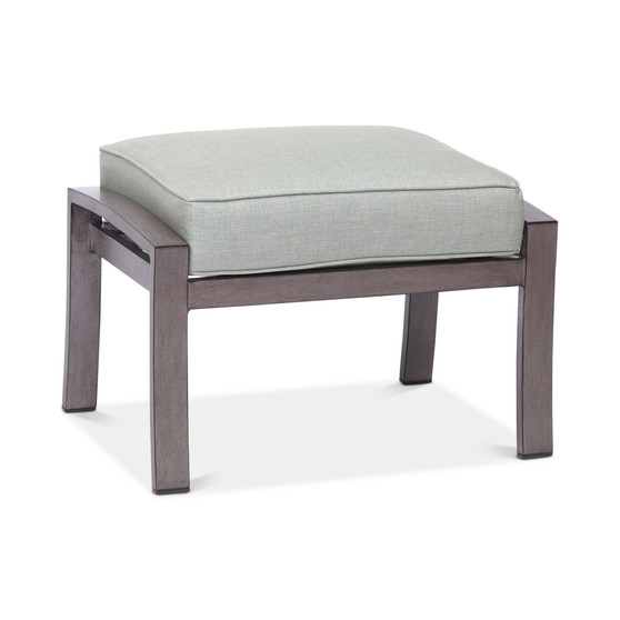 CLOSEOUT! Tara Aluminum Outdoor Ottoman with Sunbrella® Cushions, Created for Macy's