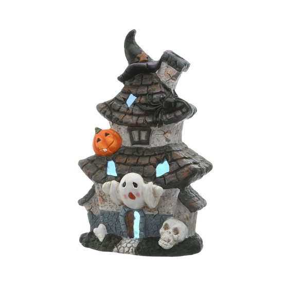 18" Multilevel Haunted House with LED Light