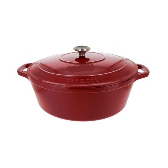 French Enameled Cast Iron 7.25 Qt. Oval Dutch Oven