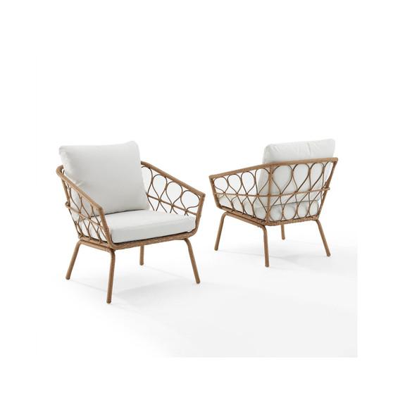 Juniper 2 Piece Indoor Outdoor Wicker Armchair Set