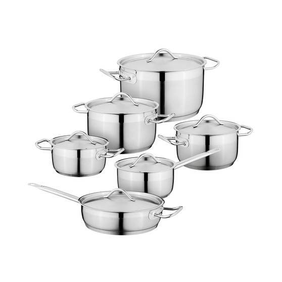 Hotel 18/10 Stainless Steel 12 Piece Cookware Set