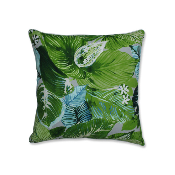 Lush Leaf Jungle 25" Outdoor Floor Pillow