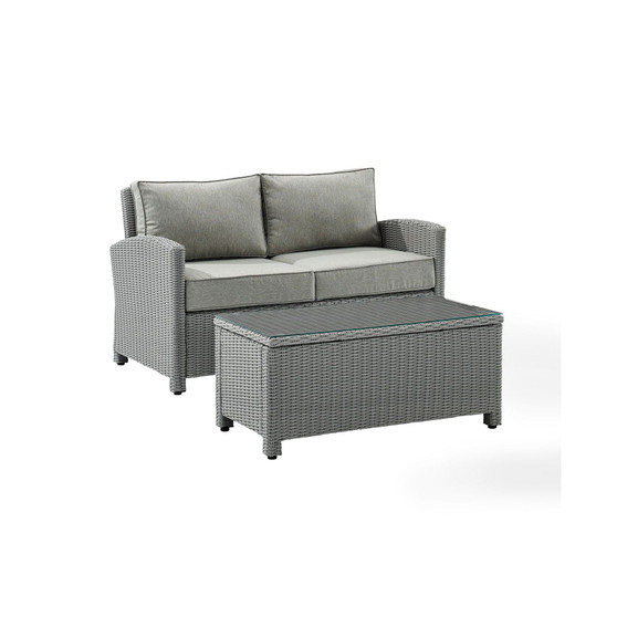 Bradenton 2 Piece Outdoor Wicker Chat Set