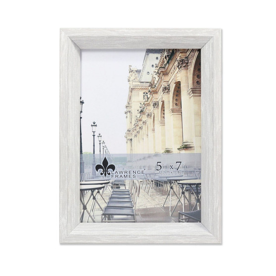 Bradley Whitewashed Gray Picture Frame - 5" x 7"