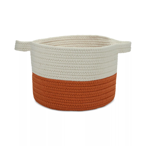 13" x 9" 2-Tone Strap Storage Basket