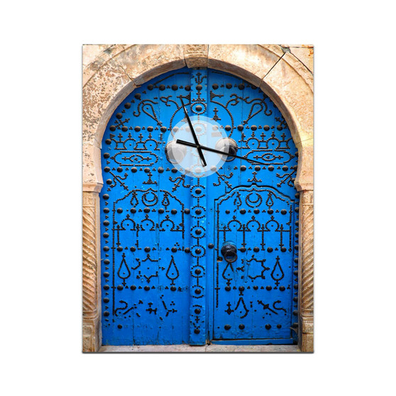 Oversized Eclectic Metal Wall Clock