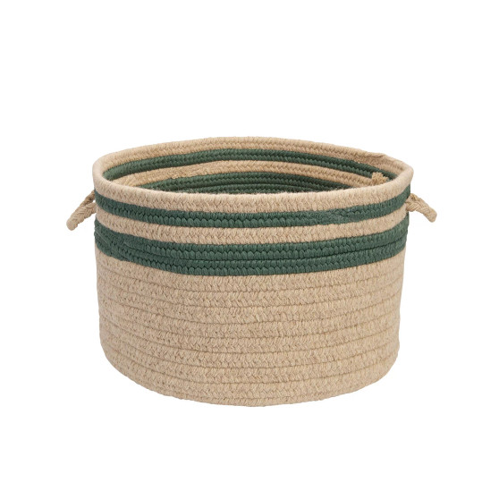 Cabin Stripe Braided Storage Basket