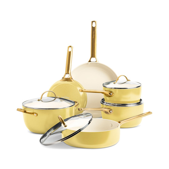 Padova Healthy Ceramic Nonstick Cookware Set, 10 Piece