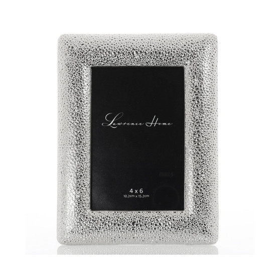 Pebble Design Metal Picture Frame, 4" x 6"