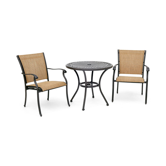 Beachmont II Outdoor 3-Pc. Dining Set (32" Round Bistro Table and 2 Dining Chairs), Created for Macy's