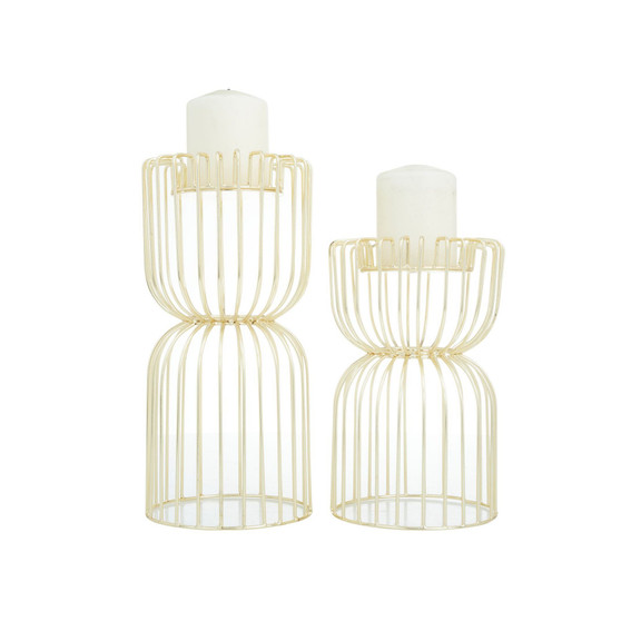by Cosmopolitan Glam Candle Holder, Set of 2