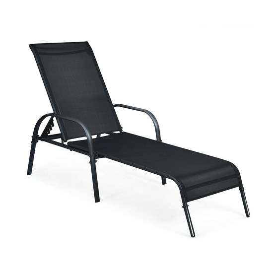 Patio Chaise Lounge Outdoor Folding Recliner Chair