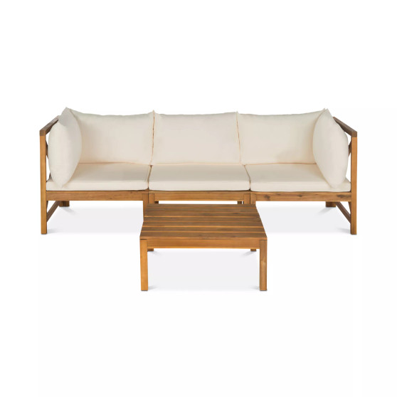 Pieter 4-Pc. Outdoor Sectional with Coffee Table