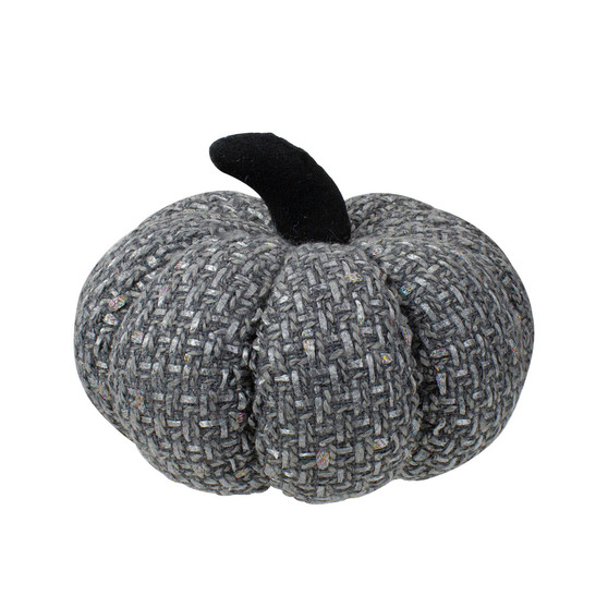 Knitted Fall Harvest Tabletop Pumpkin, 7.5"
