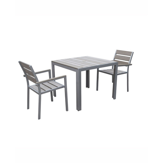 Distribution Gallant 3 Piece Sun Bleached Outdoor Dining Set