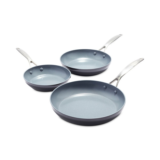 Valencia Pro Healthy Ceramic Nonstick 8", 9.5" & 11" Frypan Set