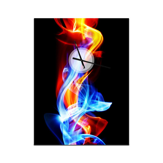 Designart Oversized Abstract Metal Wall Clock