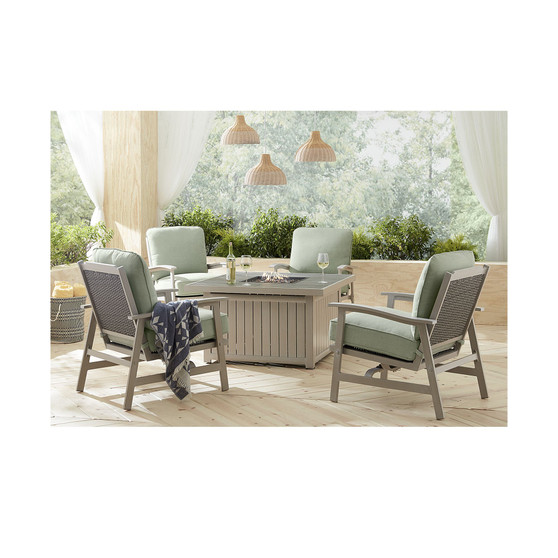 Lakehouse Outdoor 5-Pc. Chat Set (1 Fire Pit & 4 Rocker Chairs), Created for Macy's